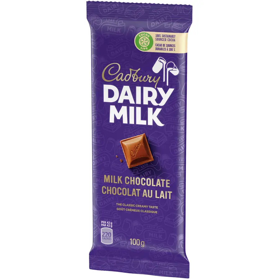 Cadbury Dairy Milk, Milk Chocolate, The Classic Creamy Taste, Chocolate Bar - case 100 g x 21 count - Image 3