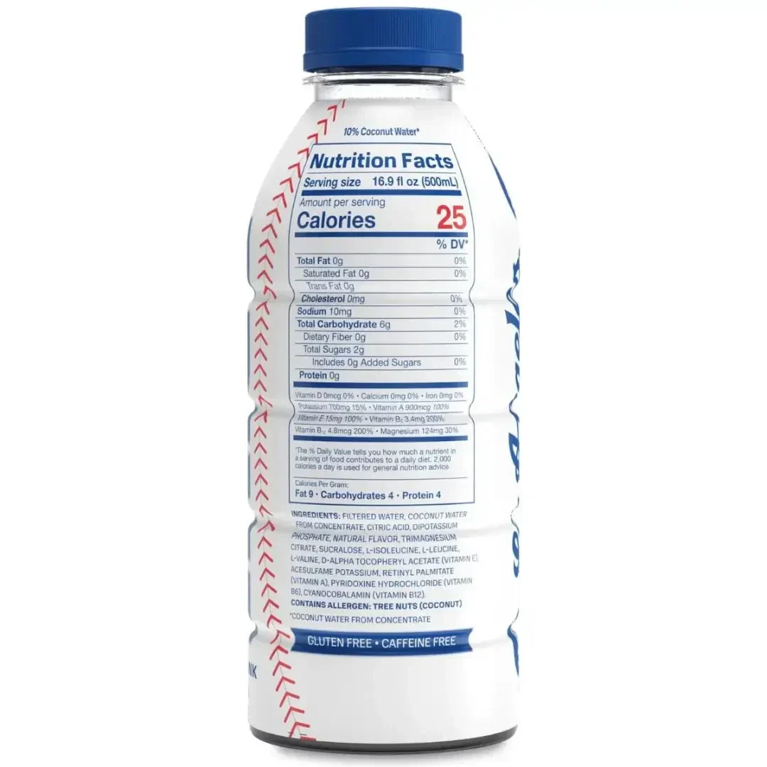 Dodgers Prime Hydration  Drink 16.9 FL OZ/500ml -12 pack - Image 3