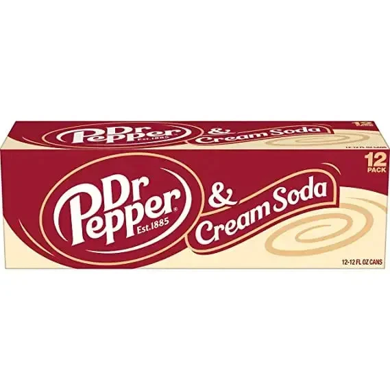 Dr Pepper & Cream Soda, 12 fl oz cans, 12 pack - Image 3