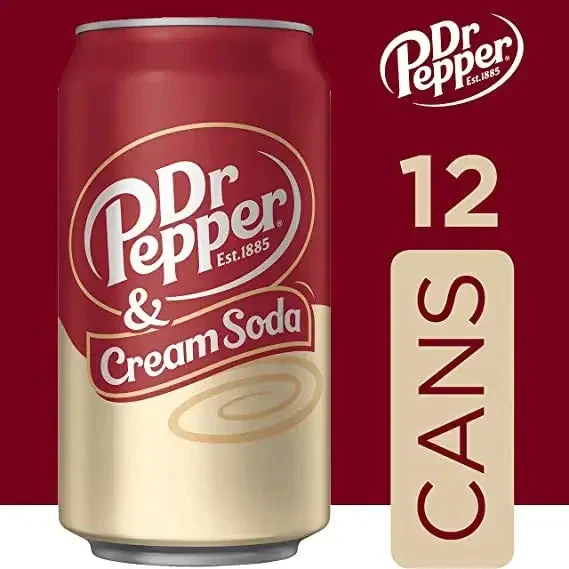 Dr Pepper & Cream Soda, 12 fl oz cans, 12 pack - Image 4