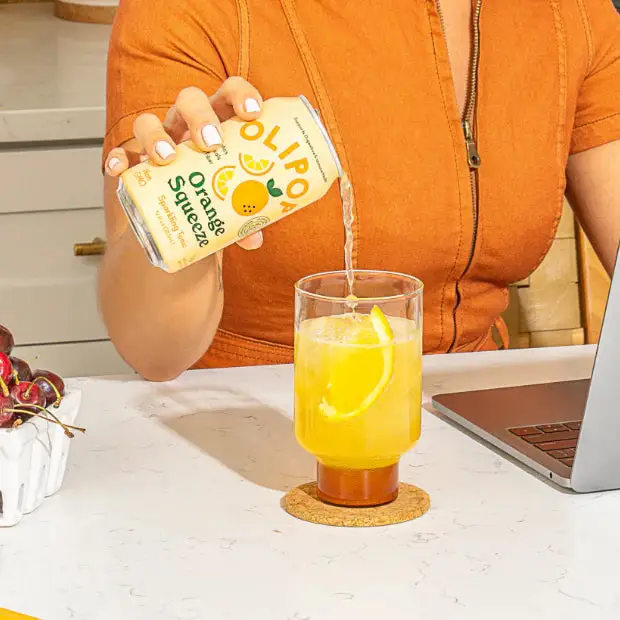 Olipop Orange Squeeze Sparkling Tonic  355 ml, 12 fl oz- Case of 12 - Image 3