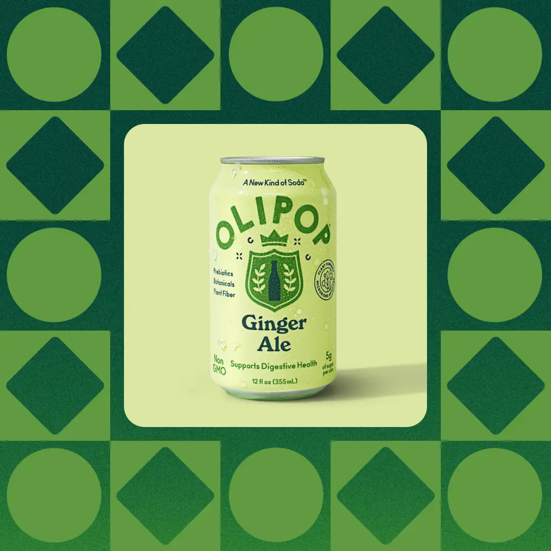 OLIPOP Prebiotic Soda, Ginger Ale, 12 fl oz -case 12ct - Image 4