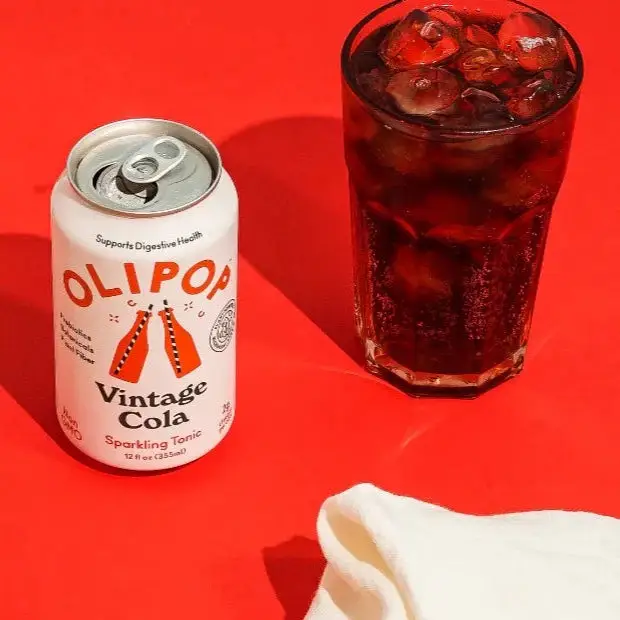 Olipop Vintage Cola 355 ml, 12 fl oz- Case of 12 - Image 4