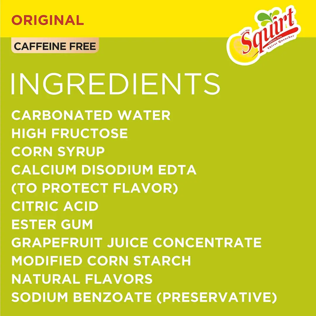 Squirt Soda, Grapefruit, 12 Fl Oz Cans, 12 Pack - Image 4