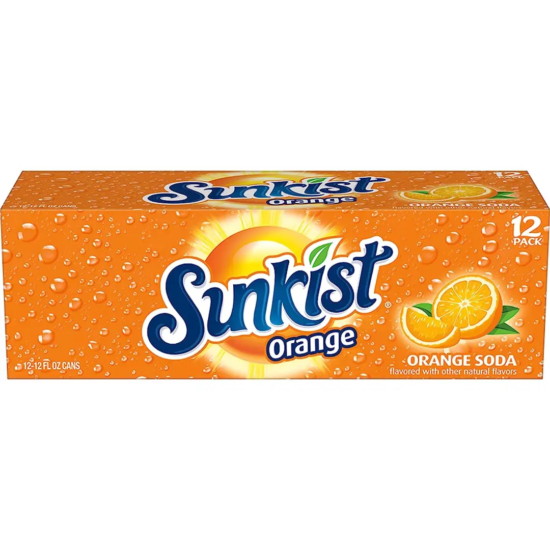 Sunkist Orange Soda, 12 fl oz cans, 12 pack - Image 3
