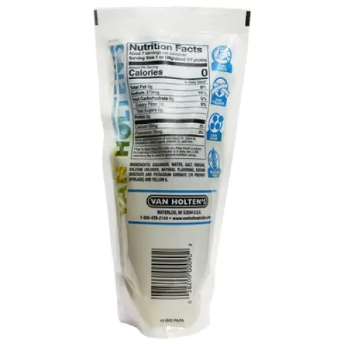 Van Holten's Big Pappa Hearty Dill Pickles in a pouch 12 pack Case - Image 5