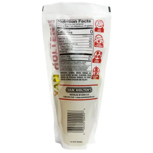 Van Holten's Hot Mama Hot & Spicy Pickles in a pouch 12 pack Case - Image 5