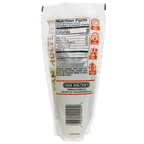 Van Holten's Sour Sis Tart & Tangy Pickles in a pouch 12 pack Case - Image 5