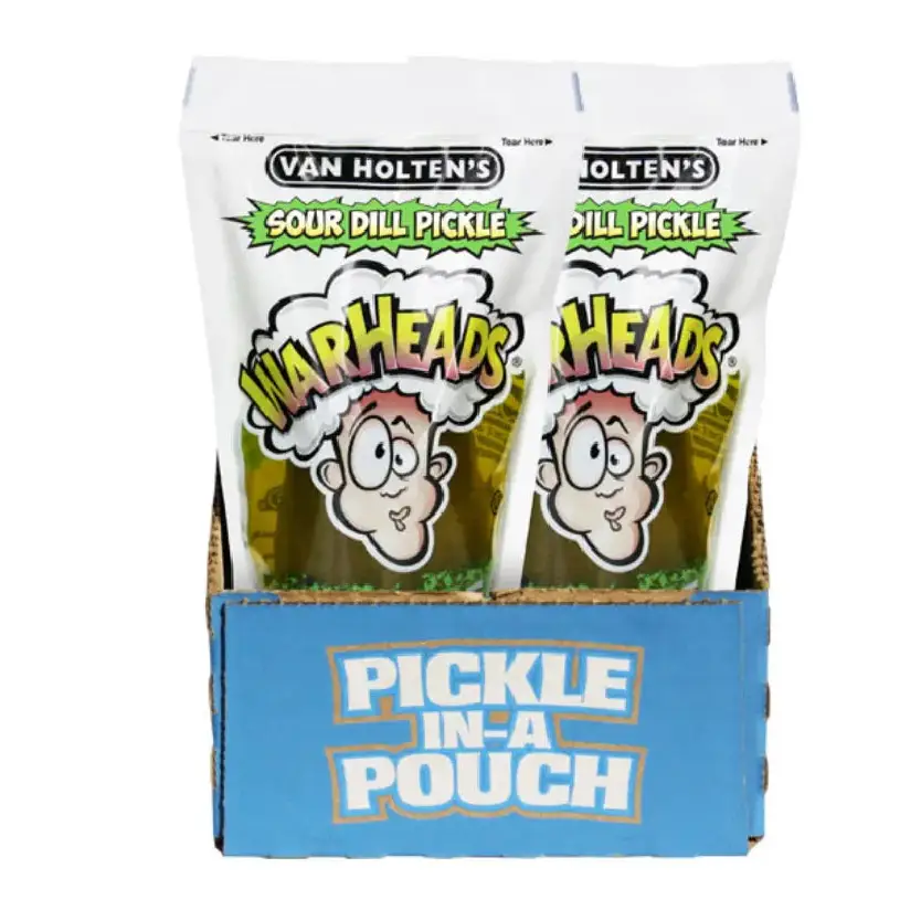 Van Holten's Warheads Pickles in a pouch 12 pack Case - Image 3