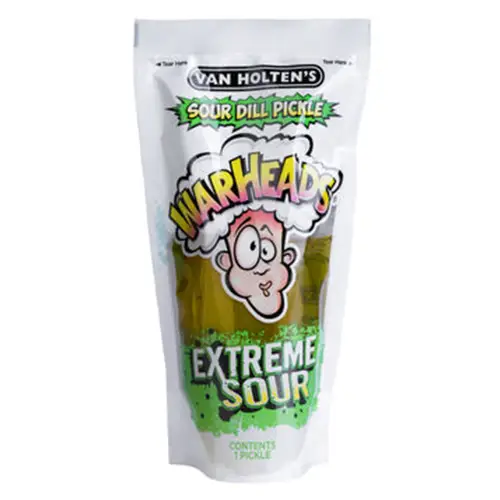 Van Holten's Warheads Pickles in a pouch 12 pack Case - Image 4